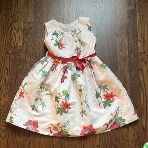 Rachel Riley Floral Sleeveless Dress with bow